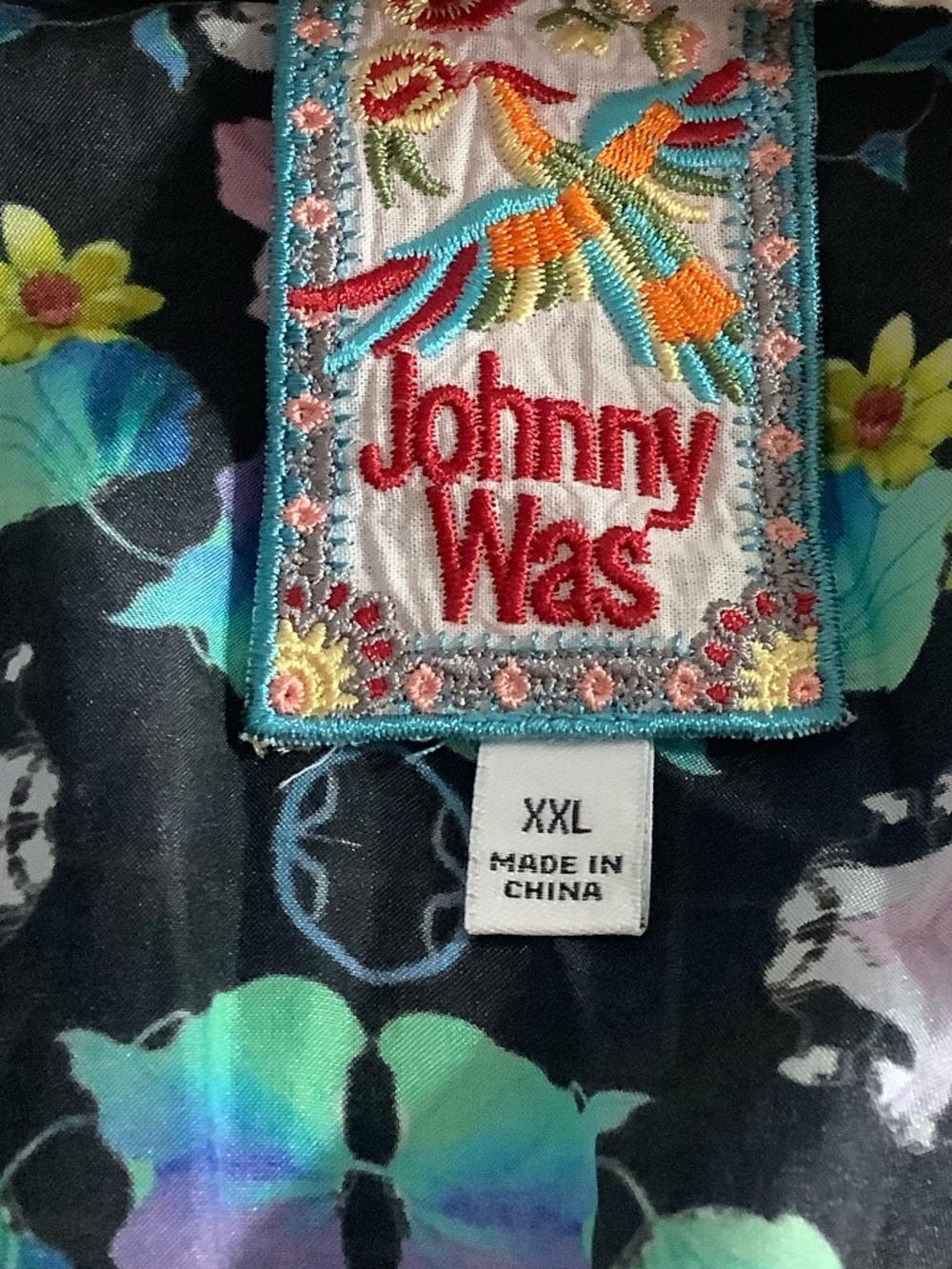 Johnny Was 100% silk XXL floral dress - Picture 3 of 8